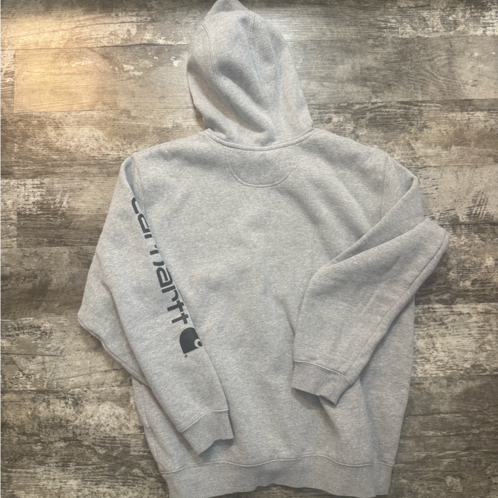 Carhartt Heather Gray Mid weight Hoodie | Large | Heather Gray